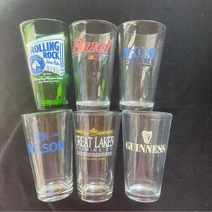 Set of 6 pint glasses